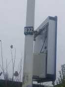 Foto: Fehlende Laternen im Kurvenbereich 